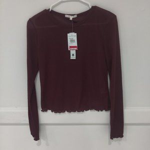 Brand New Willow & Clay Women's Waffle Knit Layering Top Size S B149